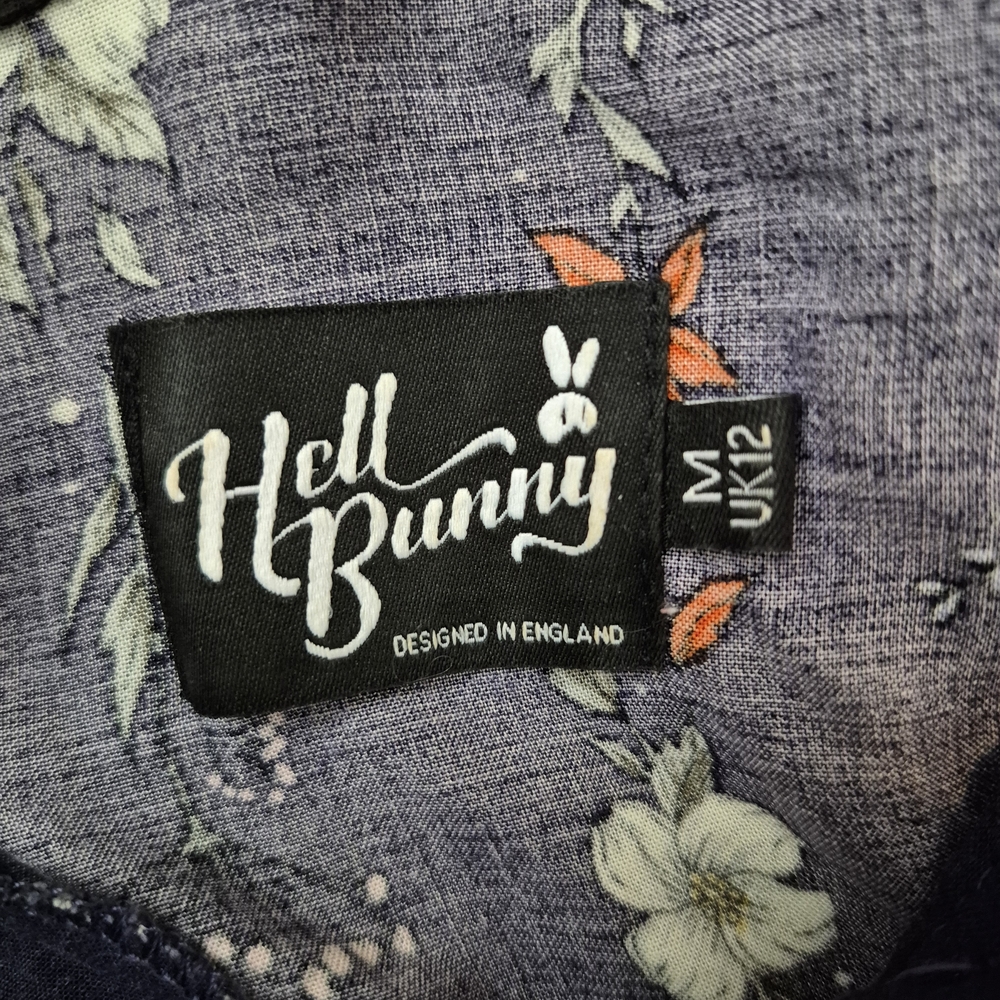 Hell Bunny Floral Dress Size M - Picture 3 of 3